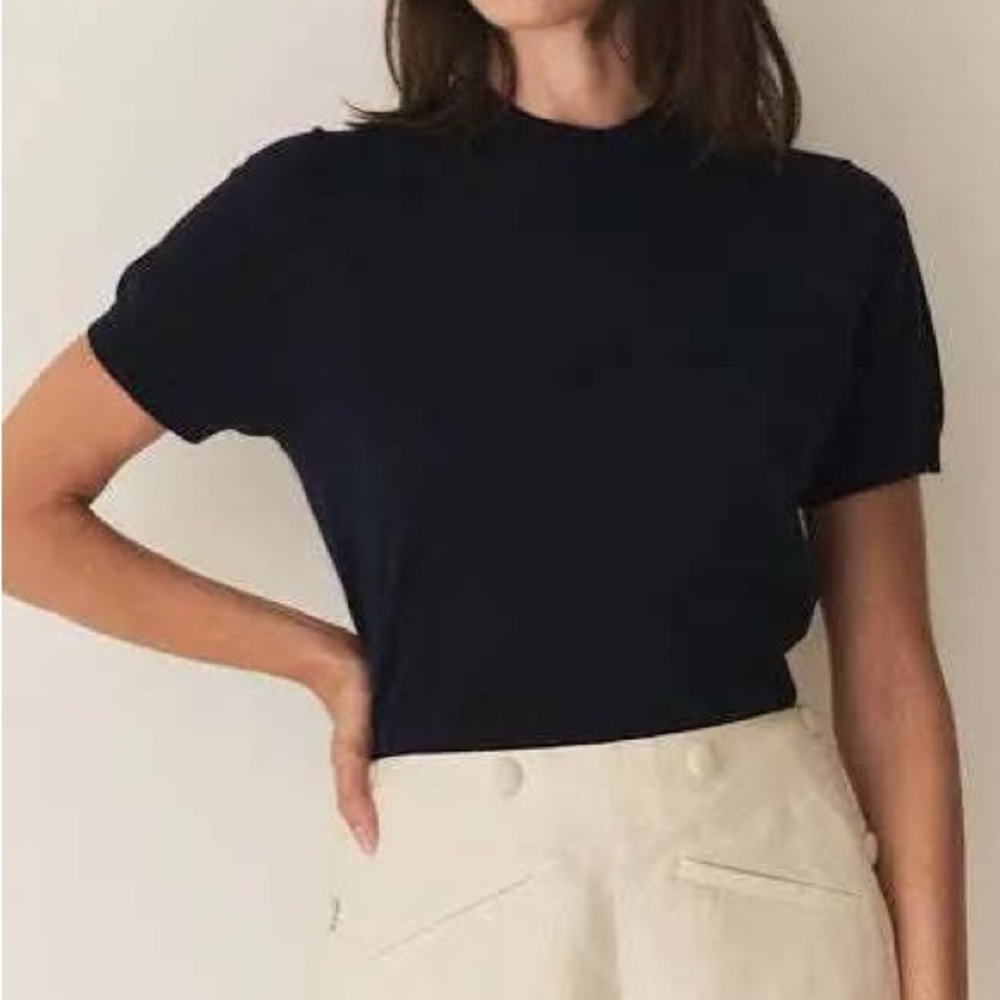 Doen Colombe Knit Navy Top